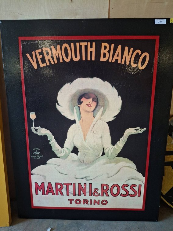 Martini & Rossi Vermouth Bianco Poster 44"×58"