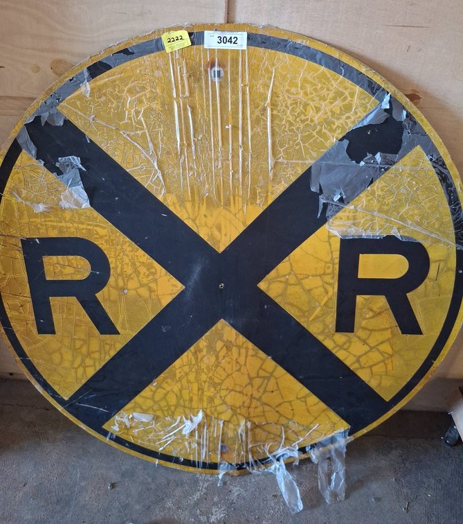 36" Metal Railroad Crossing Sign