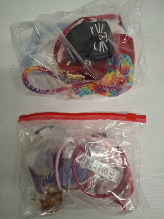 Doll Accessories in Zip Bags