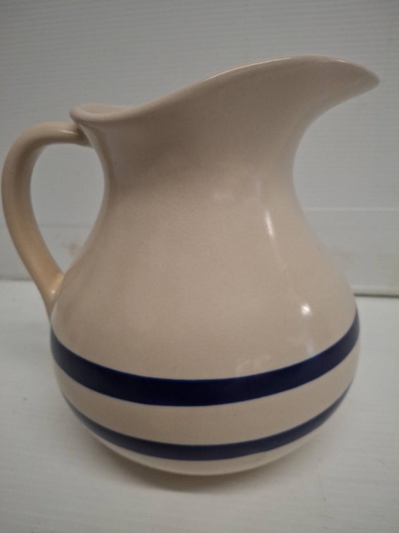 Robinson Ransbottom Blue Stripe Pitcher