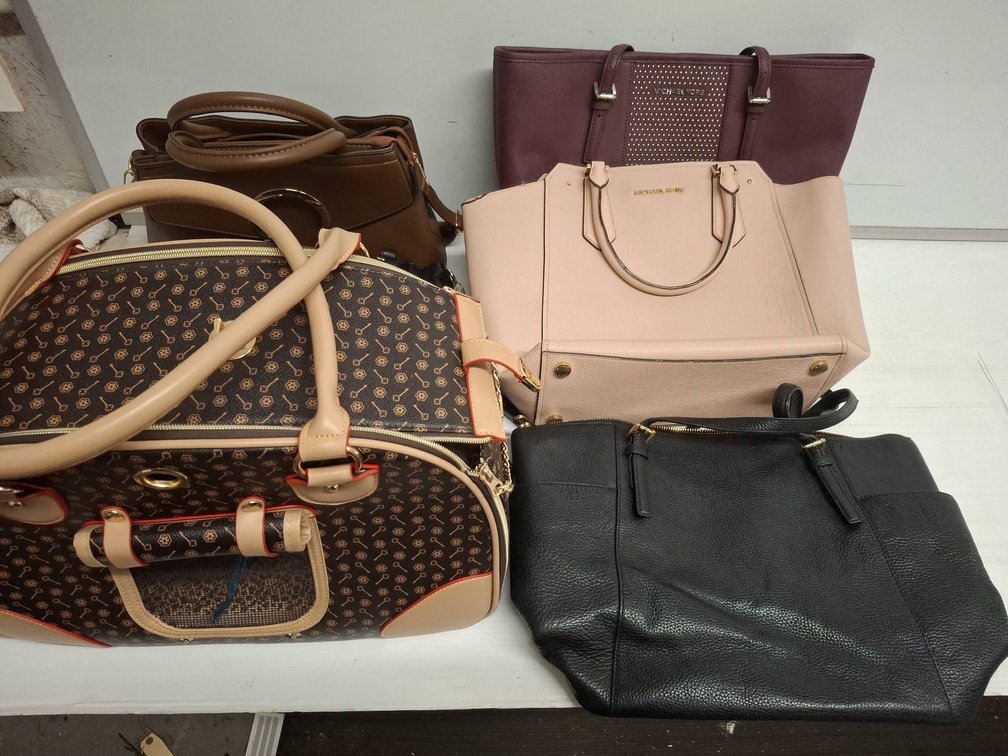 Michael Kors & Nicole Miller Handbags, 5 Pieces