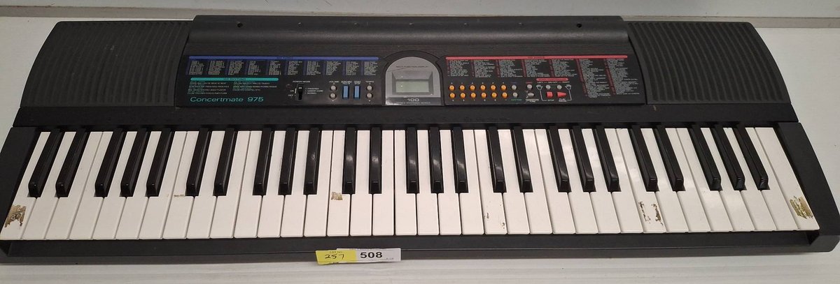 Optimus Concertmate 975 Keyboard, Battery Tested