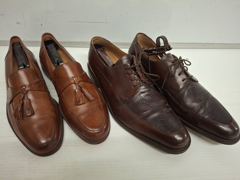 2 Pairs Johnston & Murphy Men's Leather Shoes