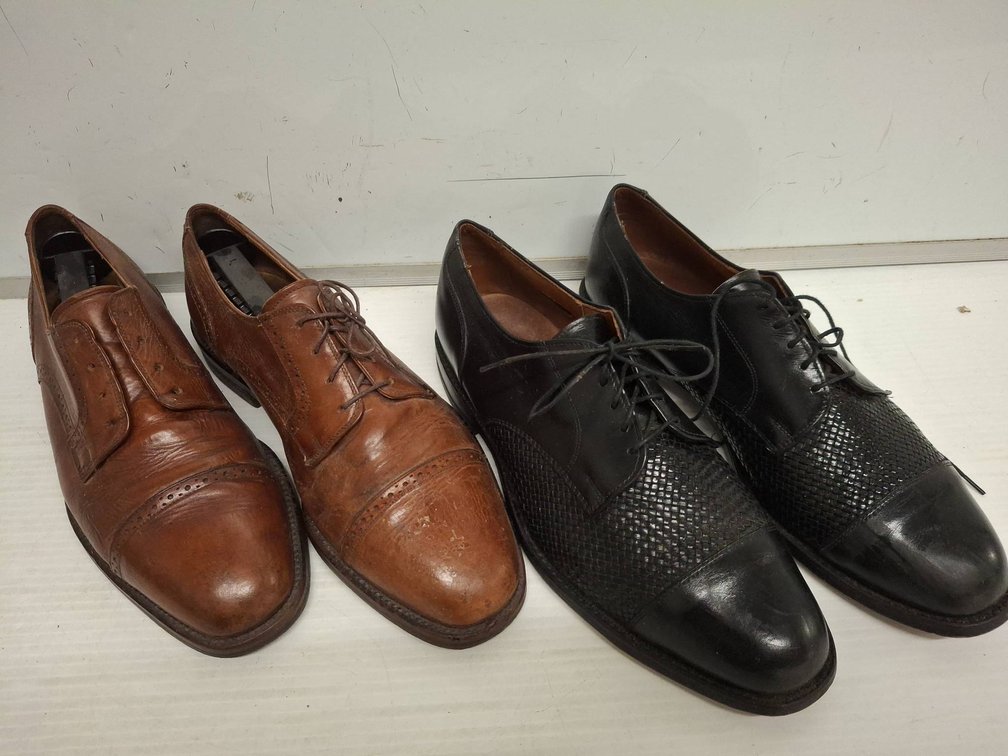 Allen Edmonds Dress Shoes, 2 Pairs, Brown & Black