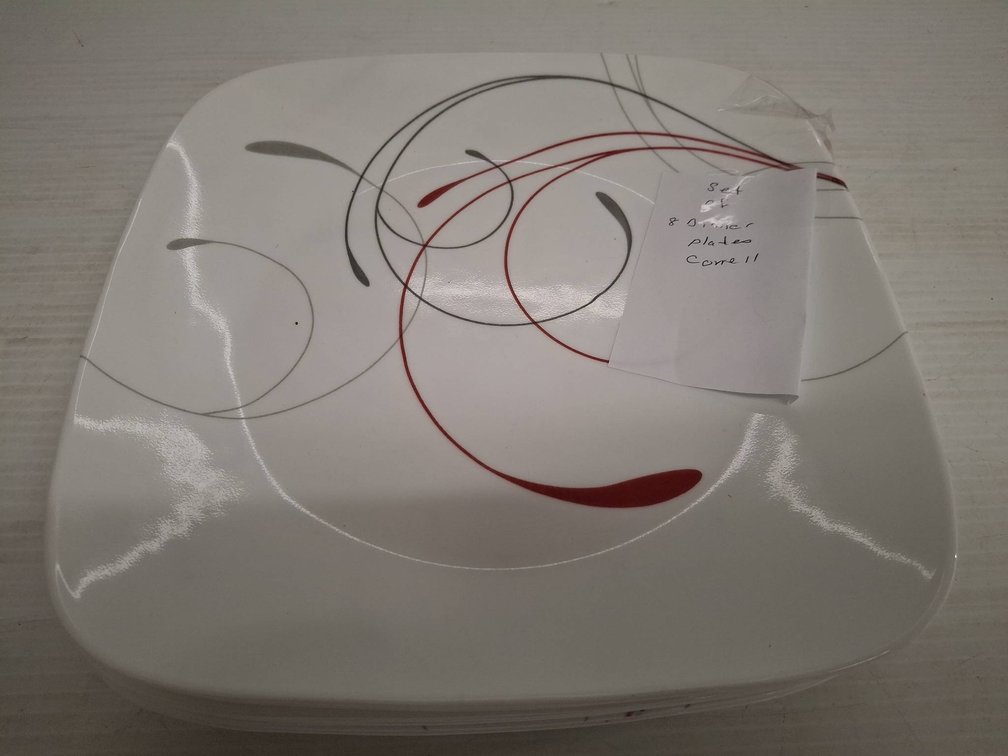 8 Corelle Dinner Plates