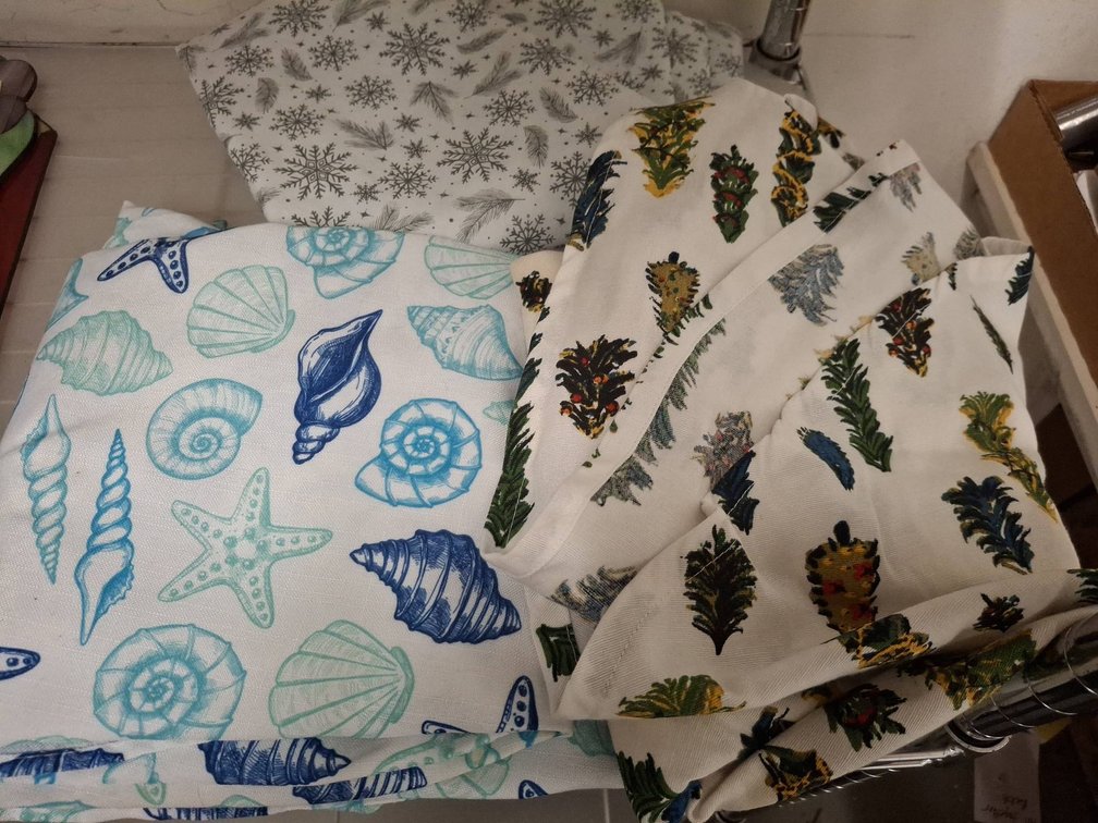 Patterned Table Clothes, Set of Three