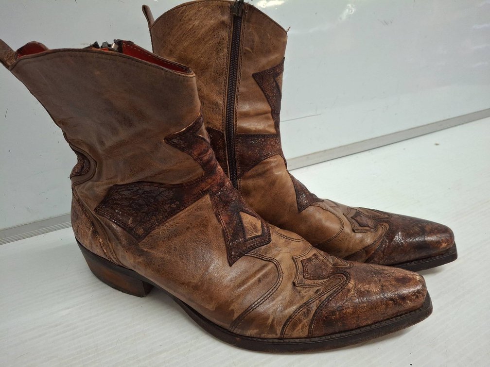 Mark Nason Leather Western Boots 10.5 Italy