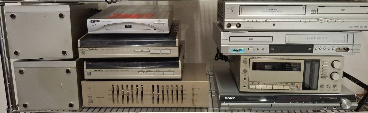 Technics Turntables, Pioneer Equalizer, AV Units Lot