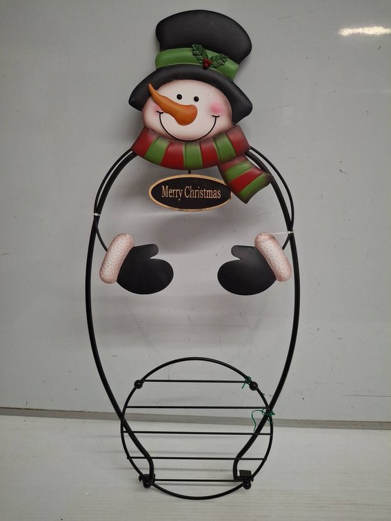 30" Snowman Christmas Metal Display Stand