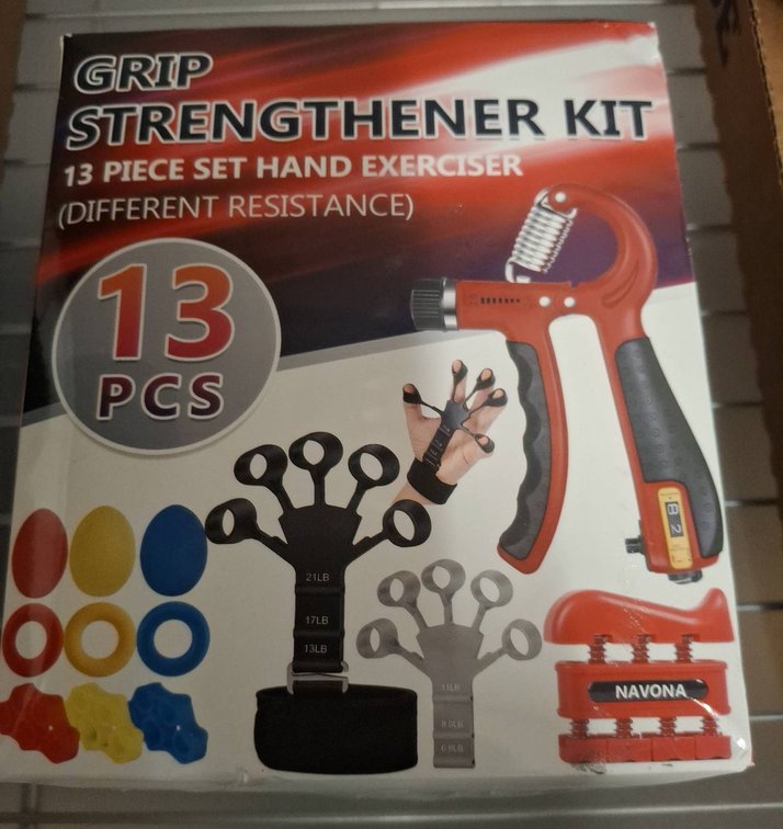 13 Piece Grip Strengthener Hand Exerciser Kit