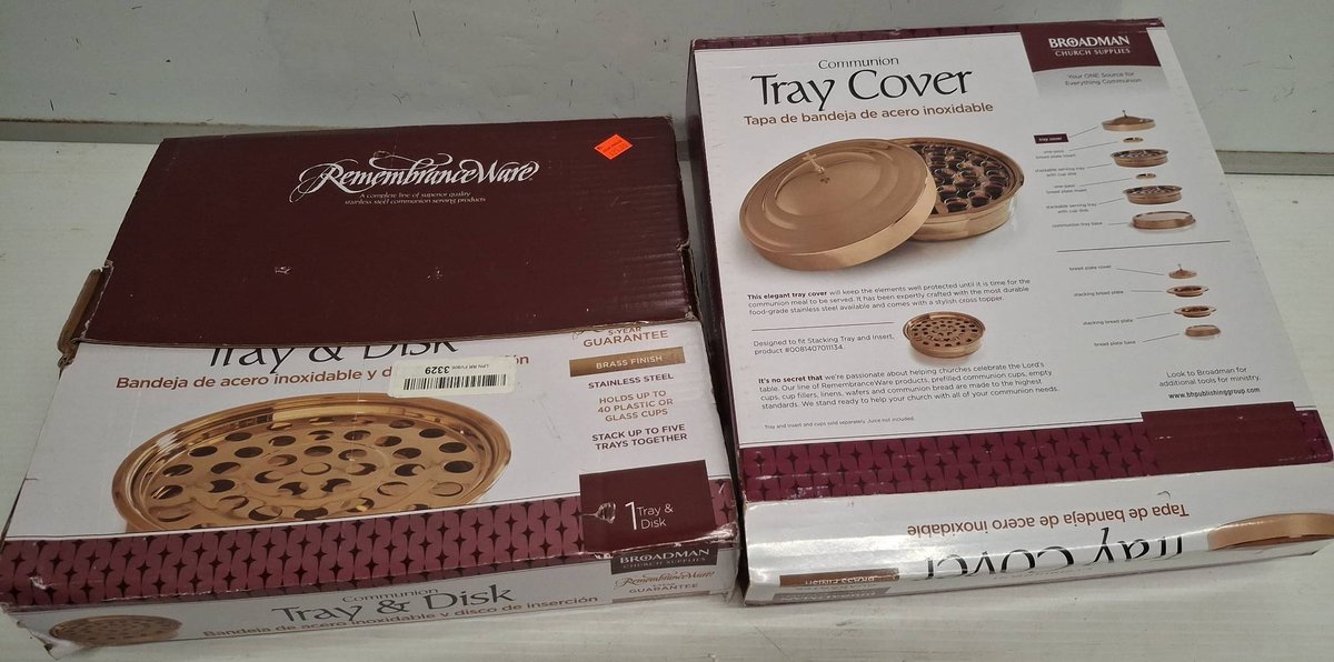 Broadman Church Communion Tray and Cover Set