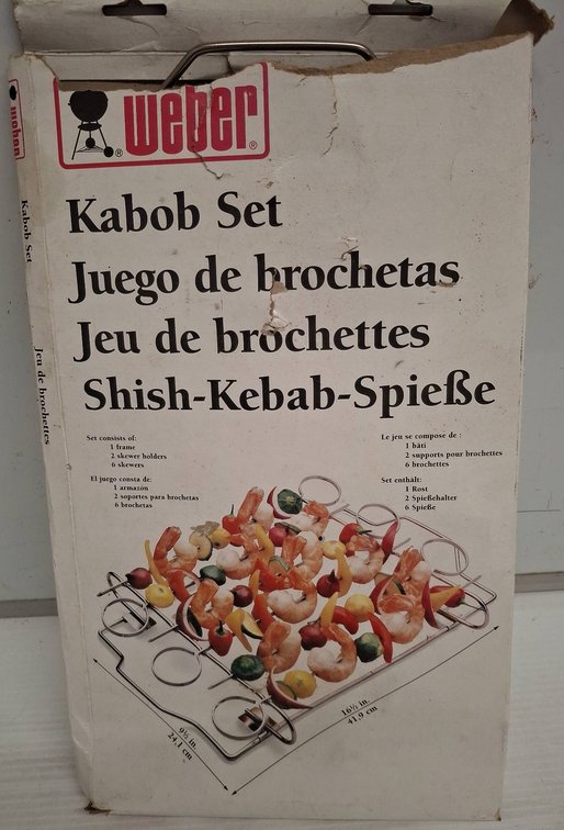 Weber Kabob Set with Skewers and Rack
