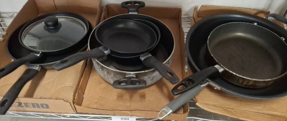 Revere Ware & Anolon Fry Pans Set