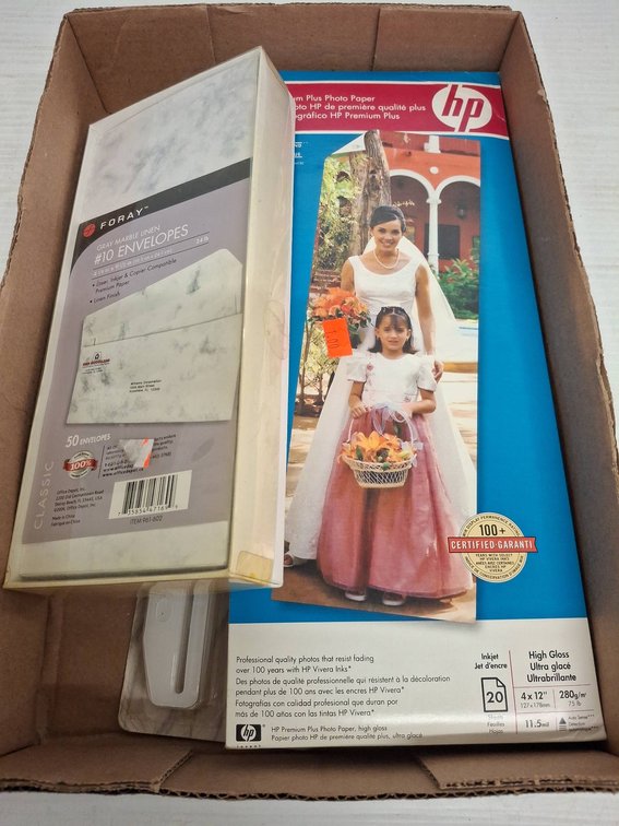FORAY Envelopes and HP Photo Paper Lot
