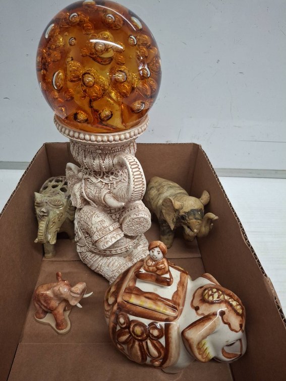 Elephant Figurines and Collectibles Lot