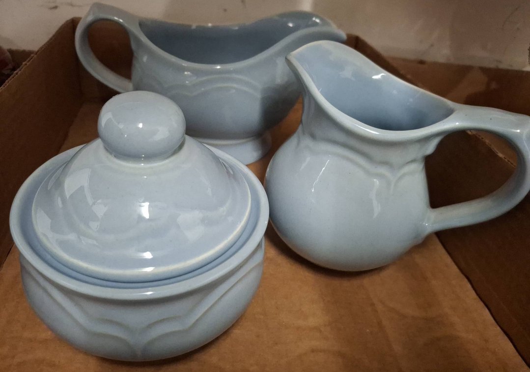 Pfaltzgraff USA Creamer, Sugar, Gravy Server Set