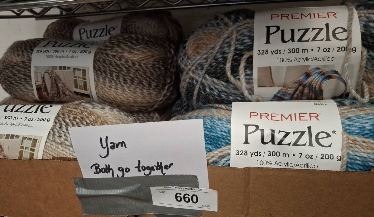 2 Premier Puzzle Yarn Skeins 328 Yds Each
