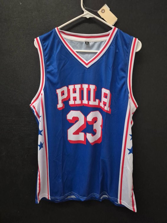 PHILA 23 James Basketball Jersey XL Blue