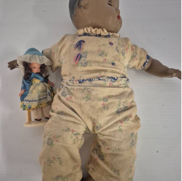 Vintage Dolls with Floral Clothing