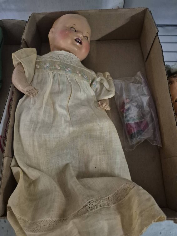 Composition Baby Doll With Embroidered Dress