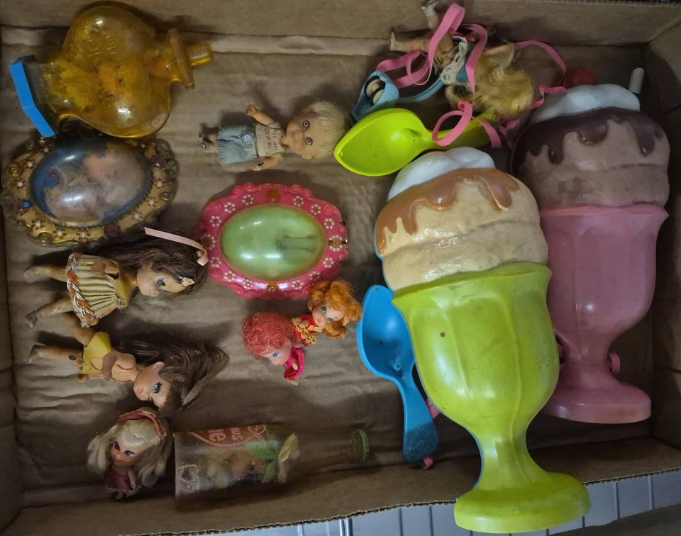Vintage Dolls and Toy Accessories Lot