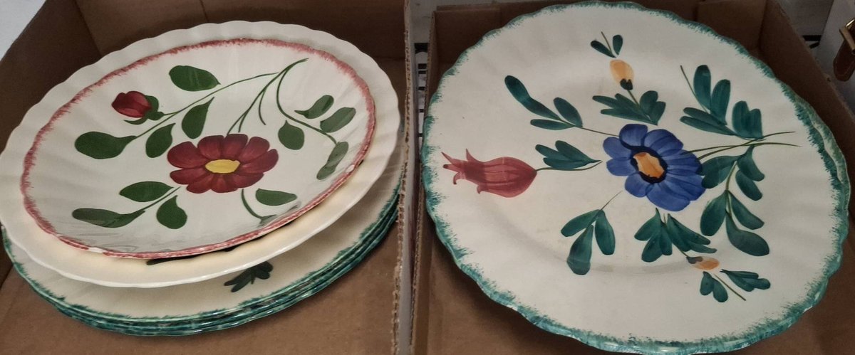 Southern Potteries Hand Painted Plates Assortment