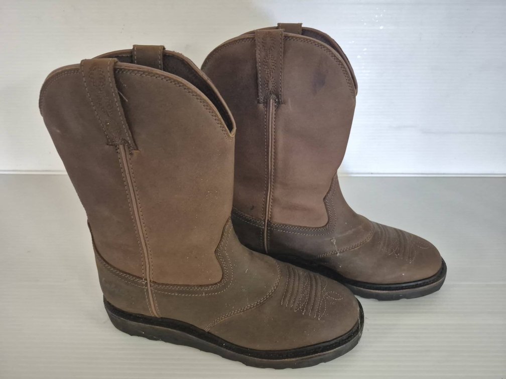 Cabela's Western Pull-On Boots Size 9D Brown
