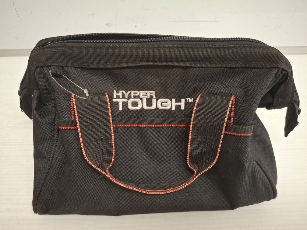 Hyper Tough Black Canvas Tool Bag