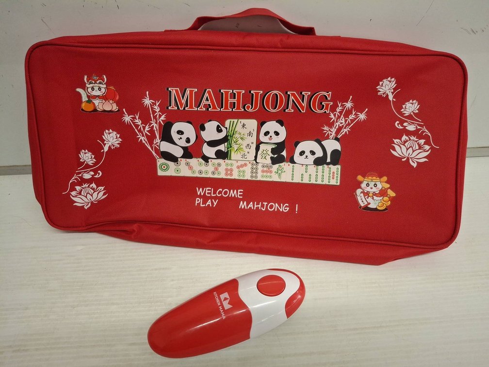 Red Mahjong Carrying Case & Kitchen Mama Opener