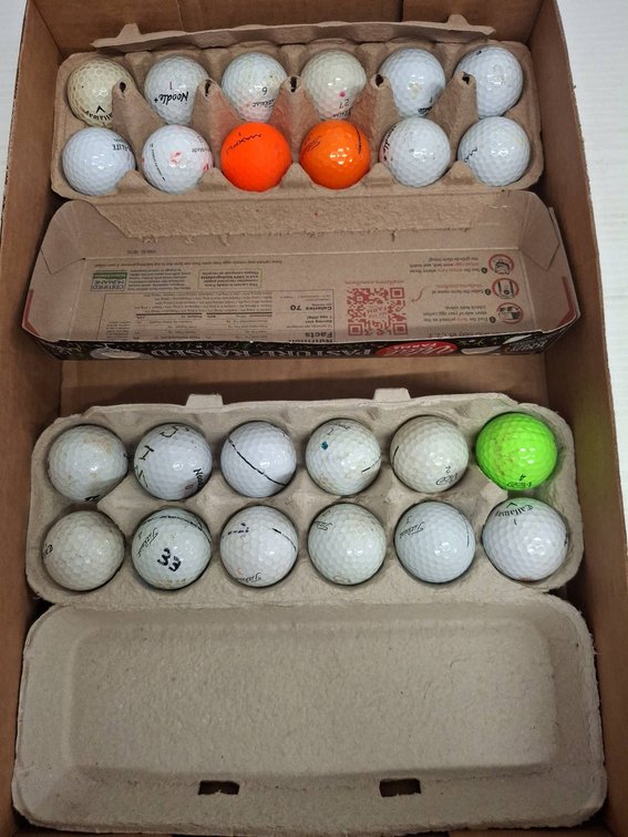 Used Golf Balls, Boxed, Mixed Brands