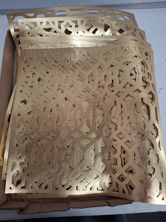 Gold 15"×15" Decorative Place Mats