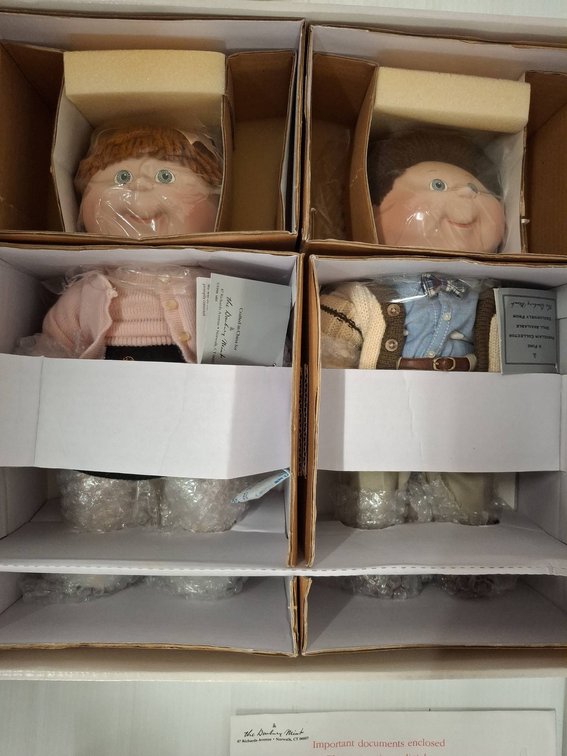 Cabbage Patch Danbury Mint 50s Kids Set NIB