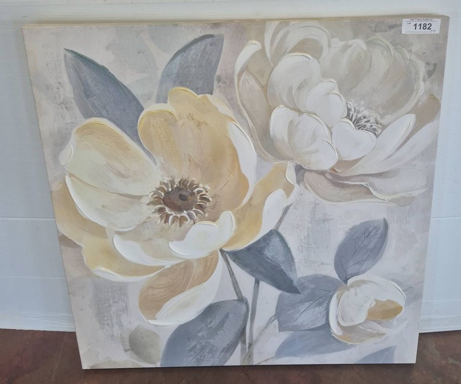 30x30 Canvas Floral Wall Art
