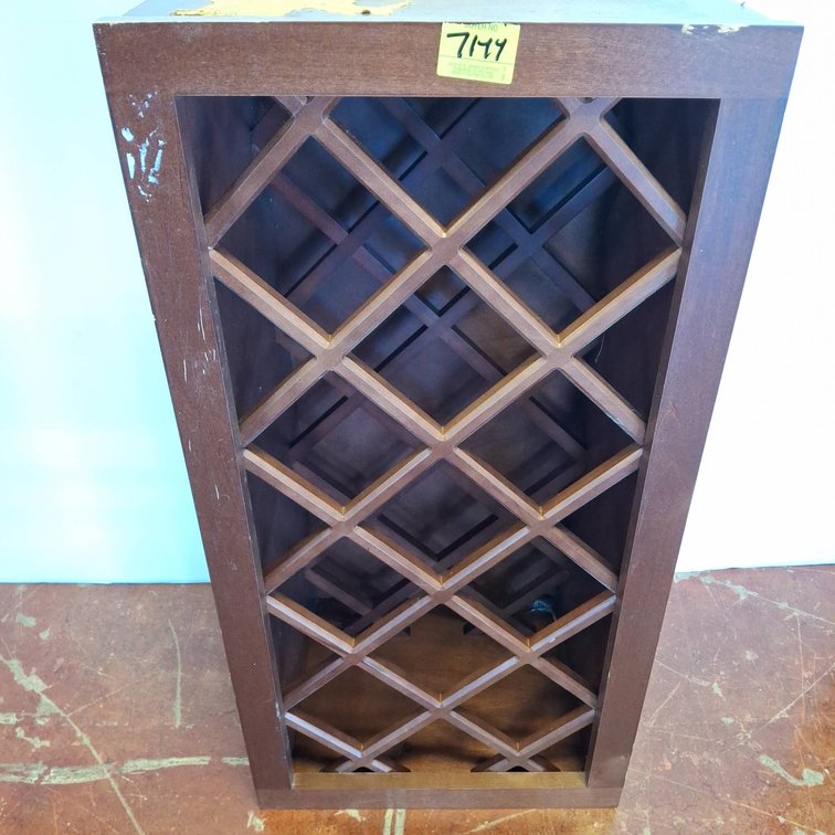 Wood Wine Rack Storage Shelf 15x12x30 Inches