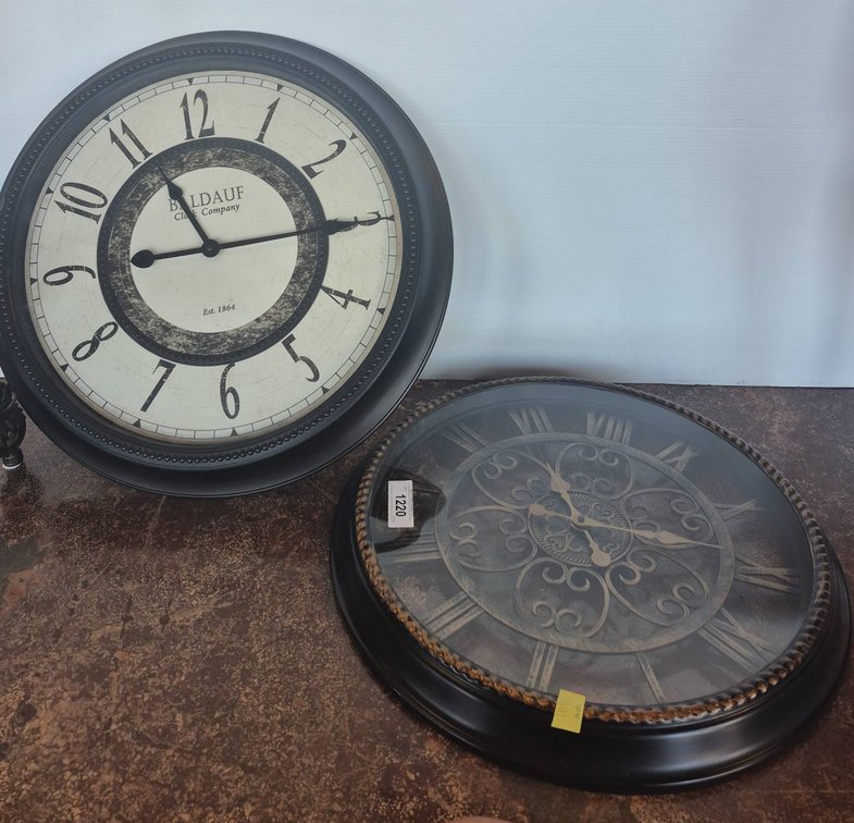 19in Wall Clocks, Roman & BILDAUF