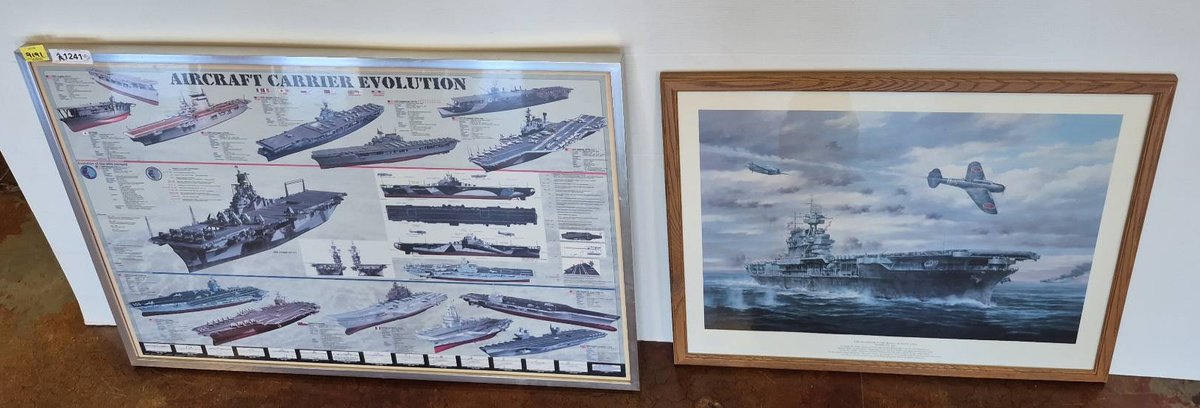 Framed Aircraft Carrier Poster & Art Print