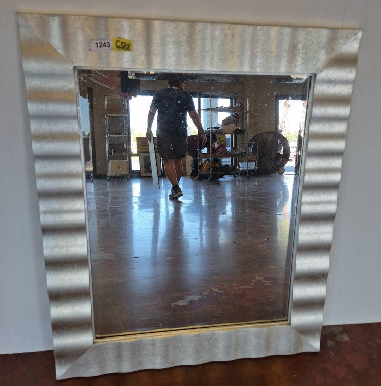 Rectangular Metal Frame Mirror 30x36 Inches