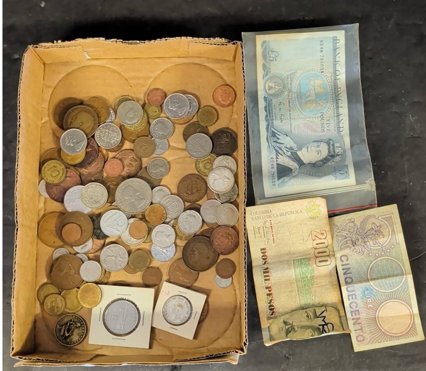World Coin and Currency Assortment Lot