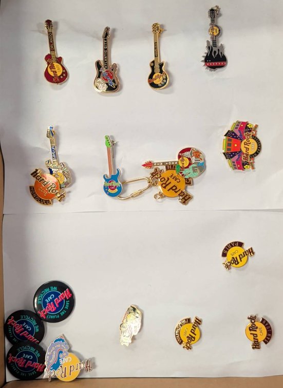 Hard Rock Cafe Assorted Collectible Pins Lot