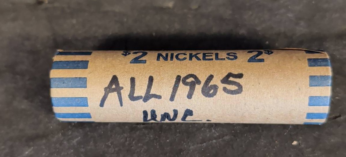 Roll of 1965 Jefferson Nickels BU UNC $2