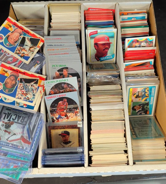 Sports Trading Card Lot in Box