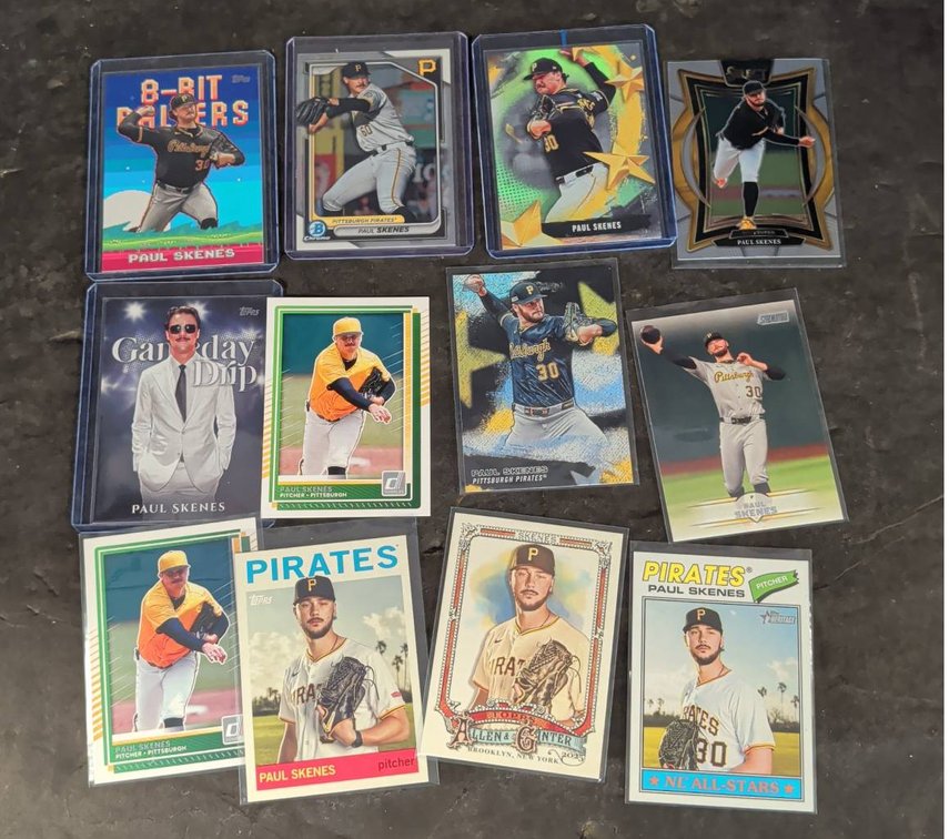 Paul Skenes Pittsburgh Pirates Card Lot