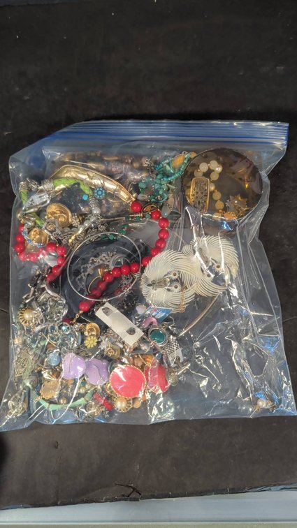 Bag Of Assorted Costume Jewelry