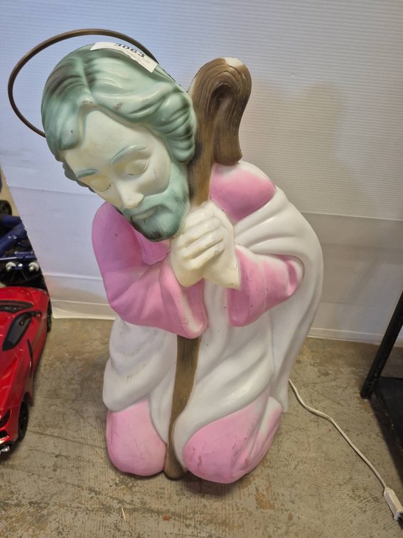 28" Kneeling Shepherd Lighted Holiday Decoration
