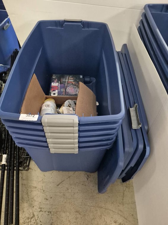Blue Storage Totes and Accessories