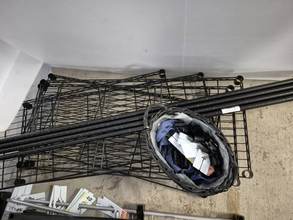 Wire Shelving Unit with Poles and Connectors 36x16x72