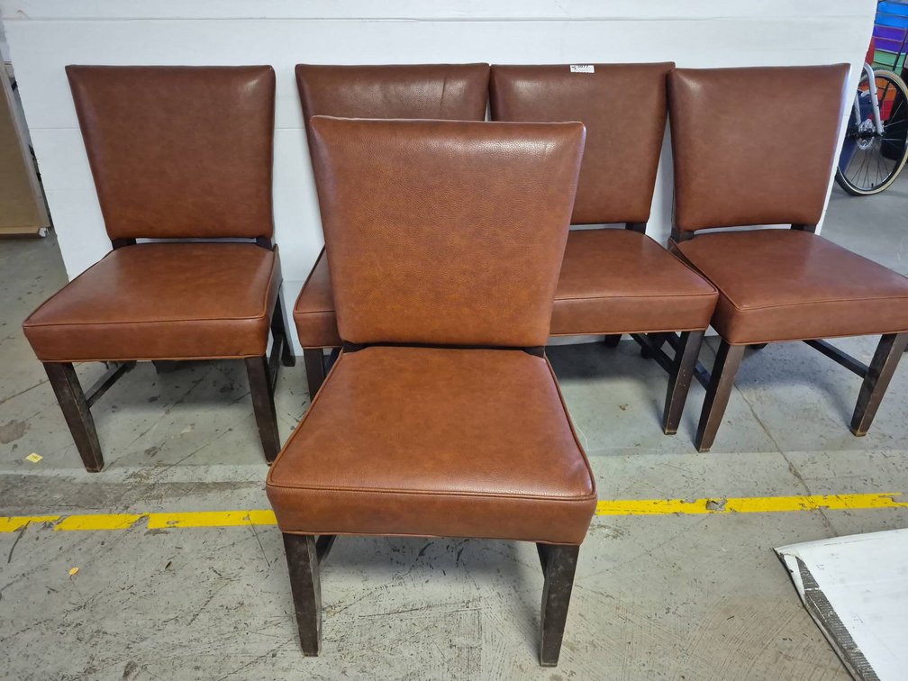 5 Grand Manor Brown Dining Chairs