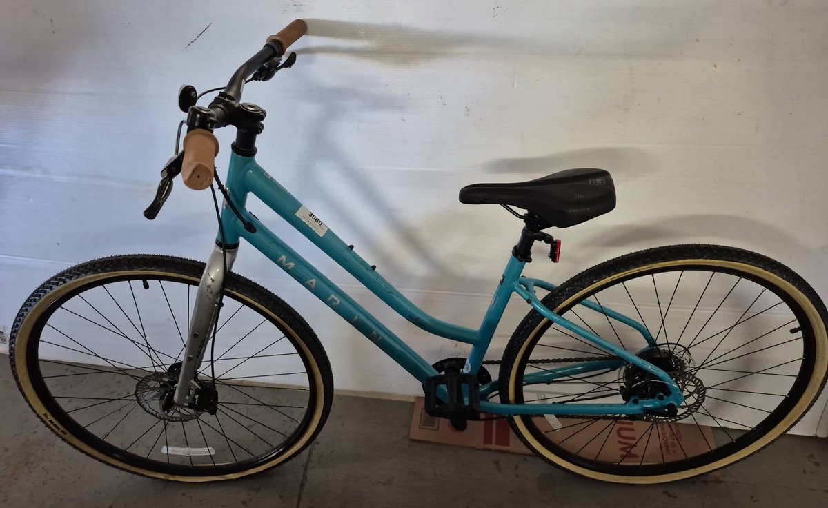 Marin Blue Step-Through Hybrid Bicycle