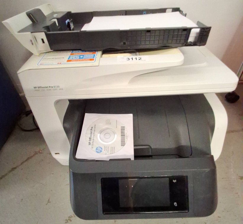 HP OfficeJet Pro 8720 Printer With CD