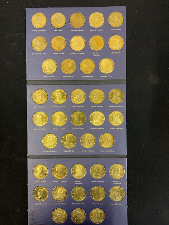 US Presidential Dollar Coin Collection Set